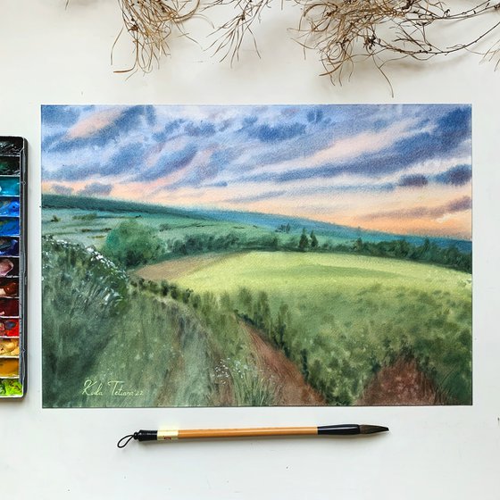 Watercolor landscape