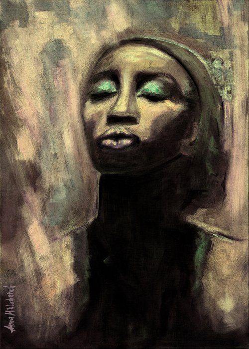 TRIUMPH - African woman wall art / Limited Edition of 50, Giclee prints on paper by Anna Miklashevich