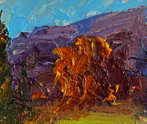 Autumn Road to the Mountains