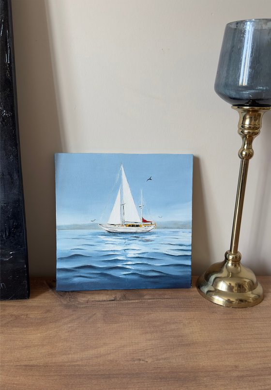 Sailing into the Quiet Blue