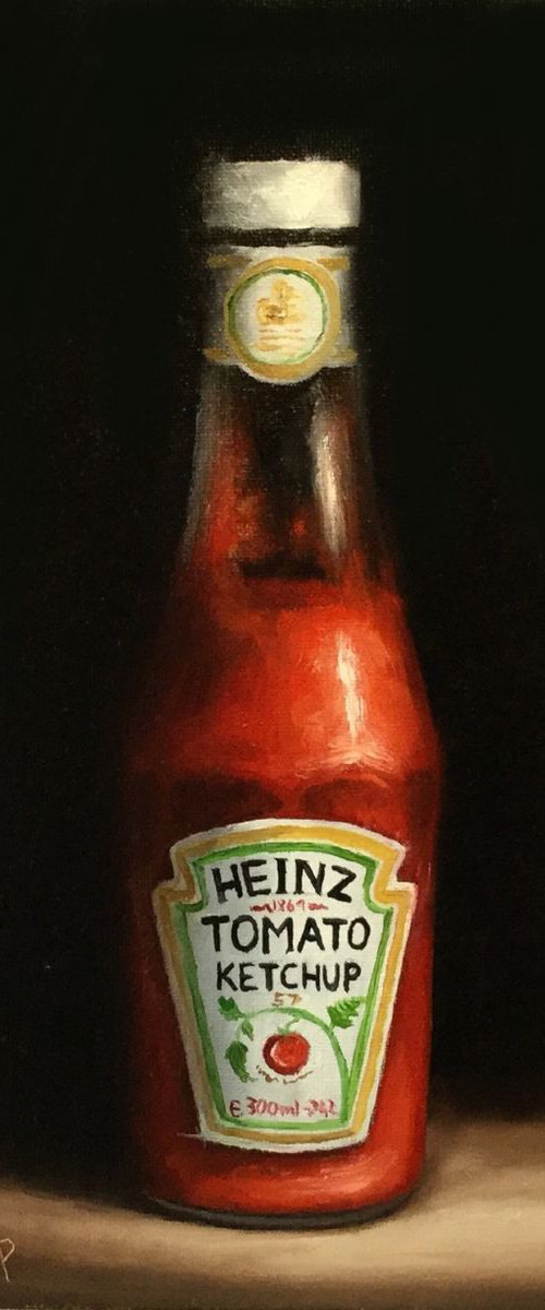 Tomato Ketchup #3 still life by Jane Palmer Art