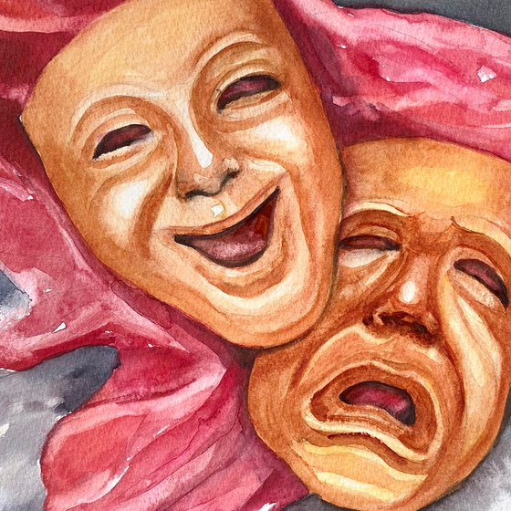 Comedy and Tragedy Masks