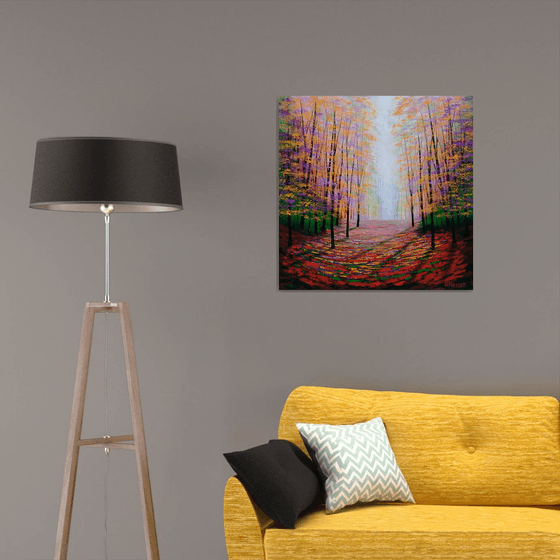 Shimmering Amber Glade