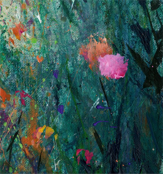 Here Comes The Rain - Floral Painting by Kathy Morton Stanion