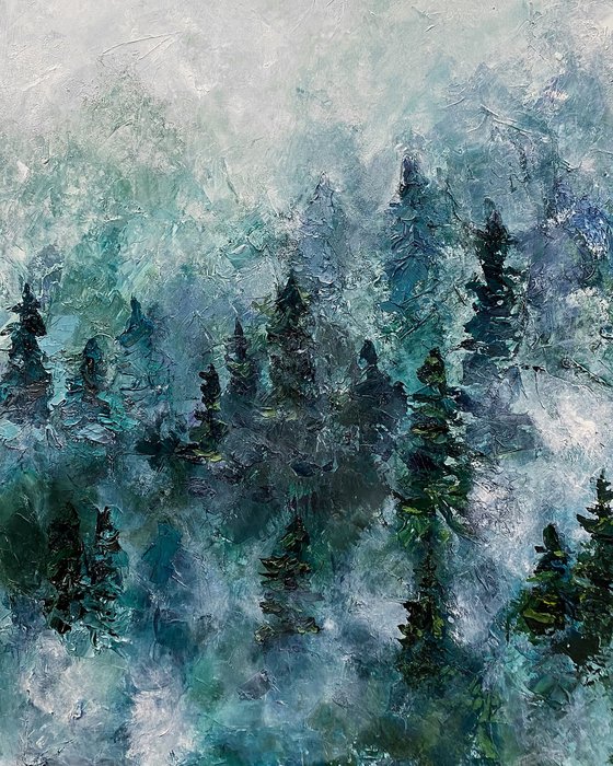 Forest Landscape Oil Painting