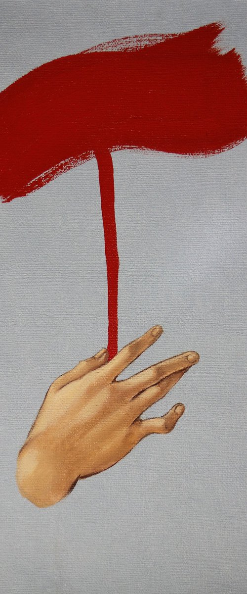 flower in hand by Anzhelika Klimina