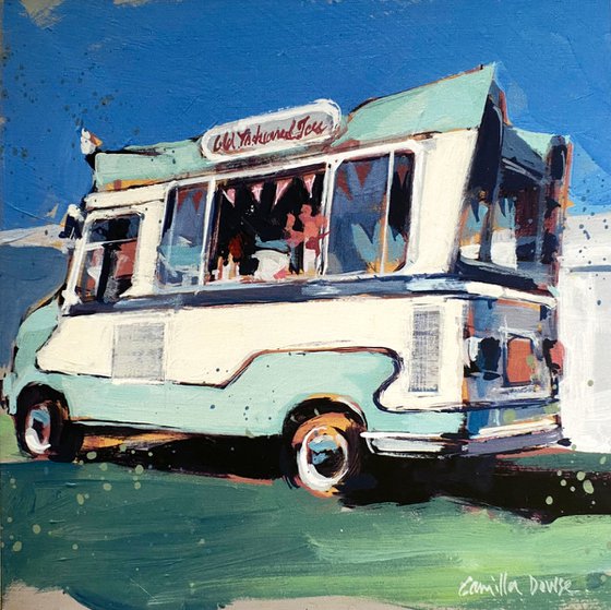 Turquoise Ice Cream Van