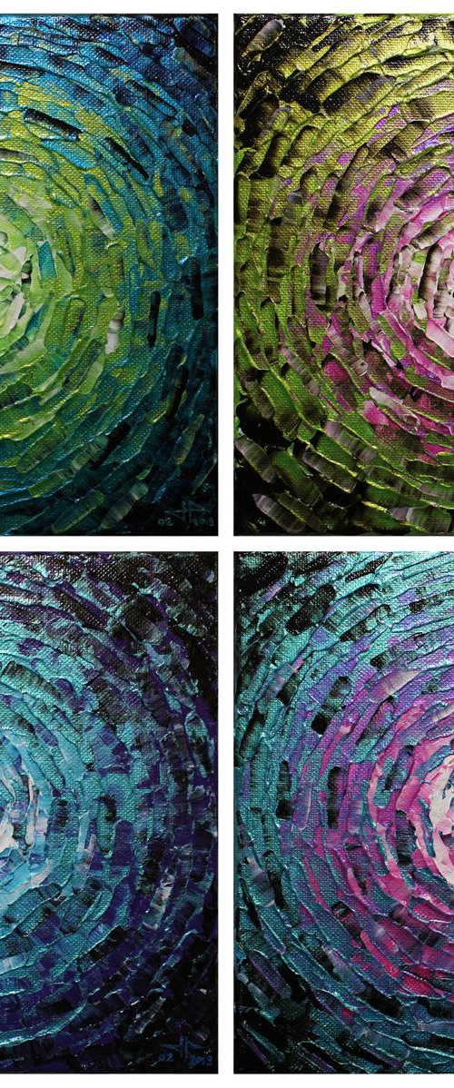 Small shine of iridescent colored glow by Jonathan Pradillon