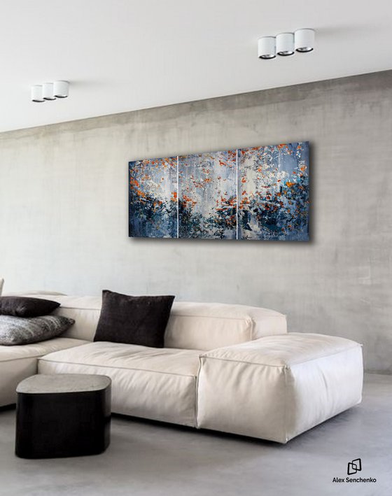 150x75cm. / abstract painting / Abstract 1152