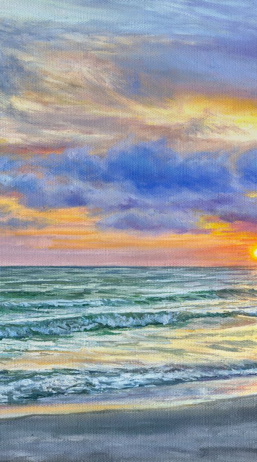 Serene Ocean Sunset by Steph Moraca