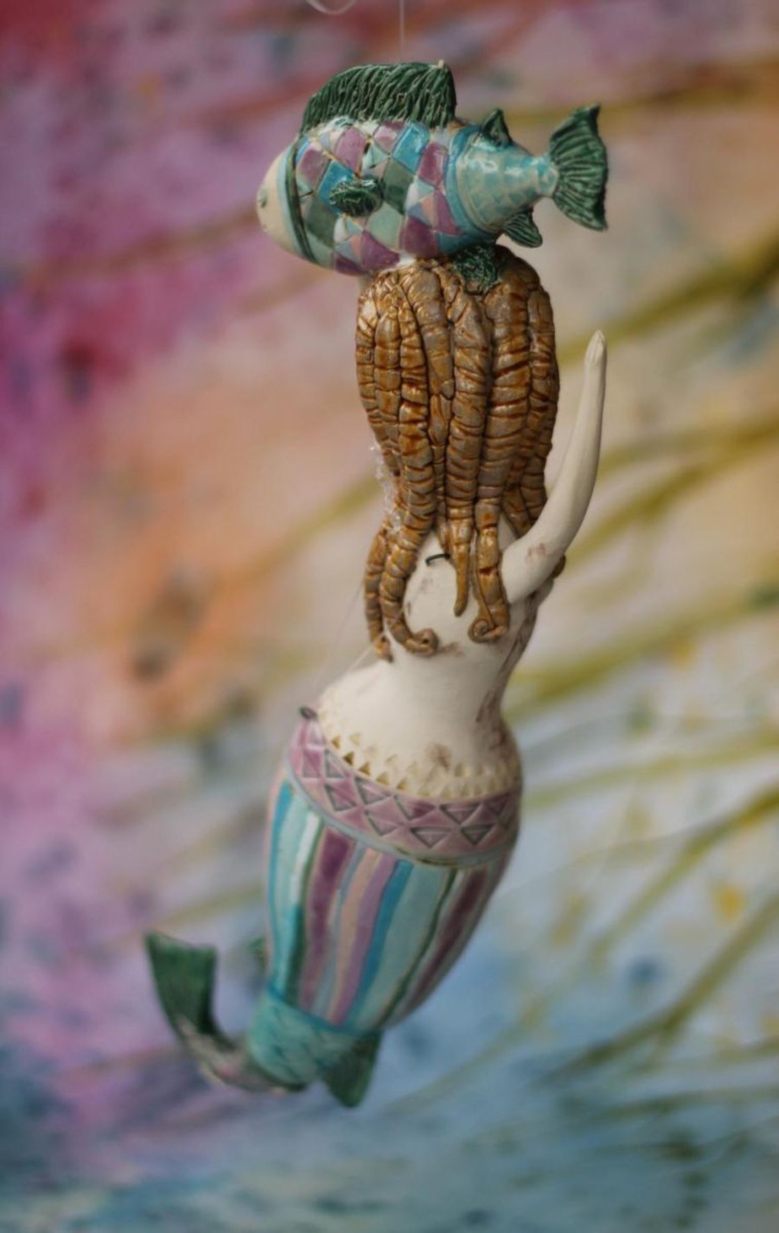 Underwater Baroque Project Mermaid. Hanging sculpture. Sculpture by