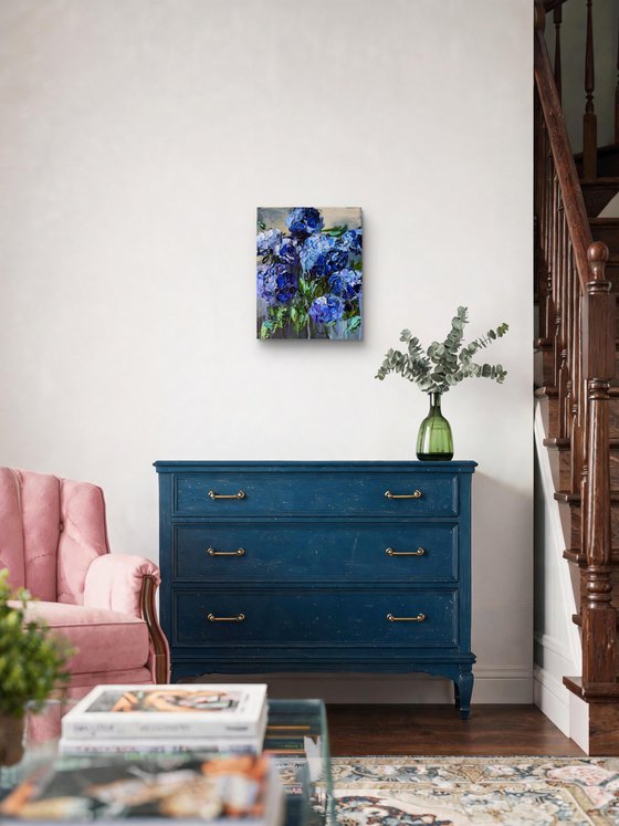 Indigo Hydrangea — Blue Floral