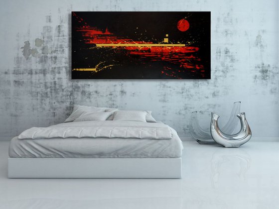 Gold 'n' Red (70 x 140 cm) XXL (28x52 inches)