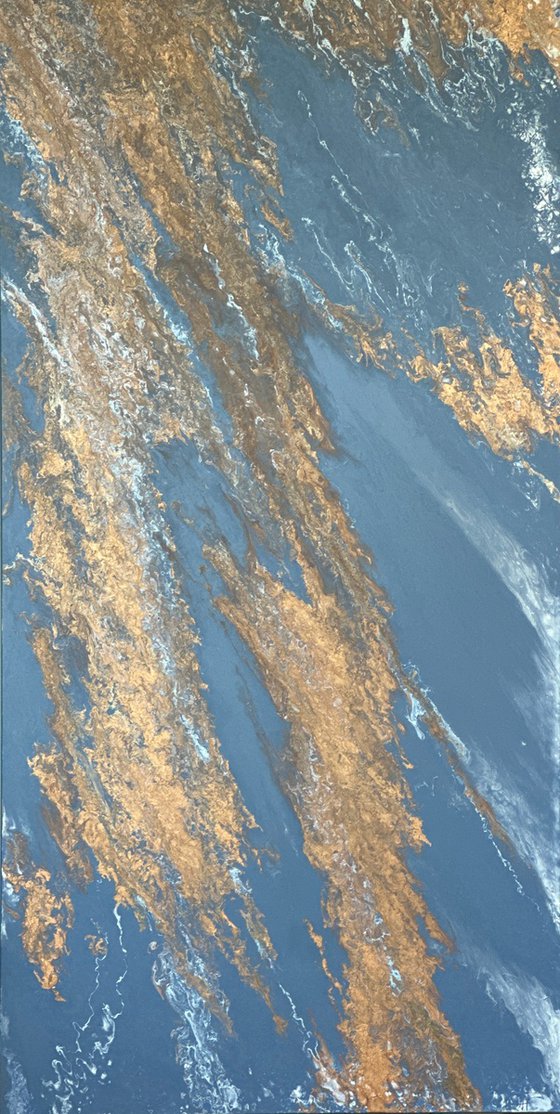 Filón — Large Blue Abstract Vertical 160 cm