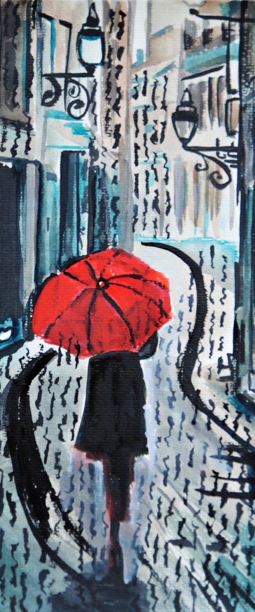 Rainy Day / 42 x 29.7 cm by Alexandra Djokic