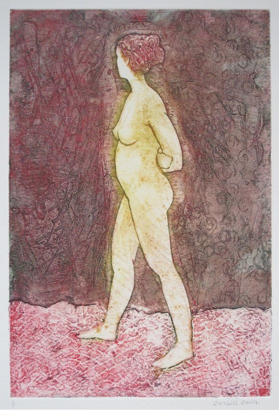 Standing female nude