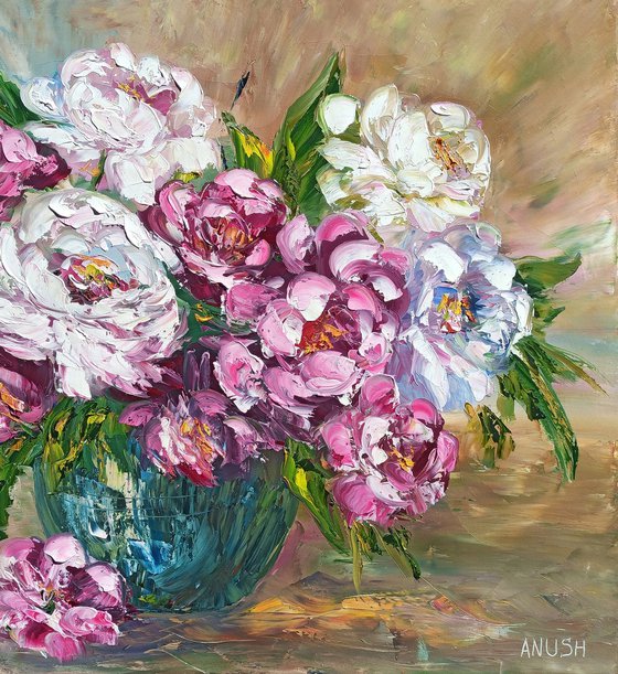 Pink peonies