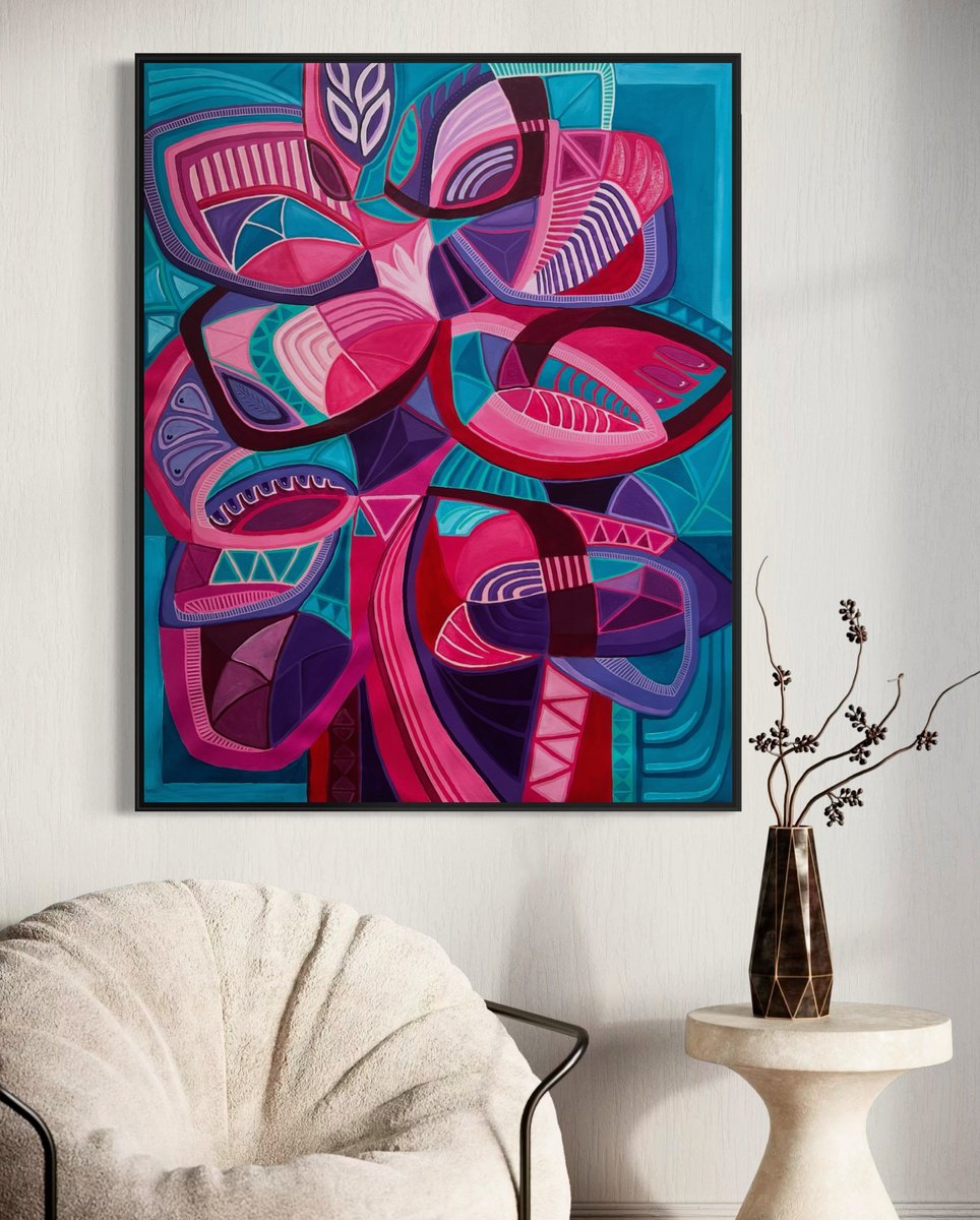 Grounding Connections By Samantha Malone, 37 X 47, Artwork For Sale On Artfinder