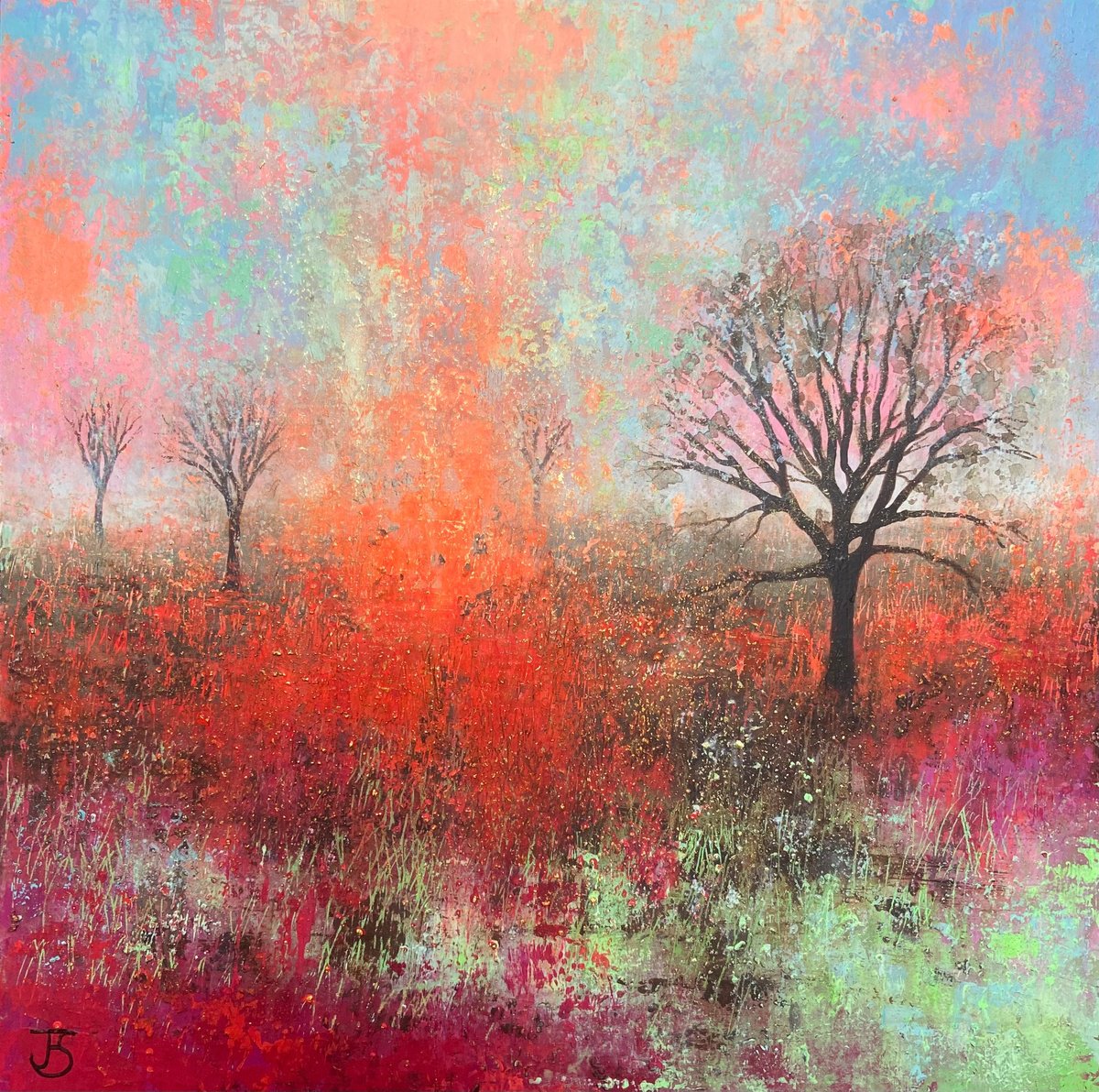 Painting No. 2 of Rural Landscape Collection, Series I by J E Banks
