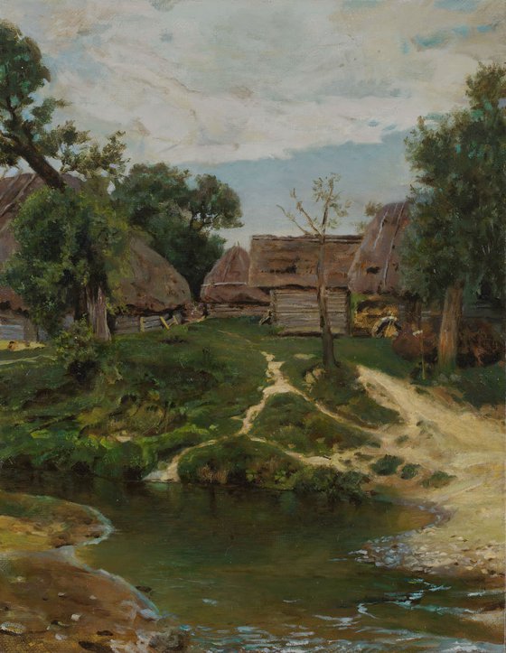 V. Polenov, the village Turgenevo, copy.