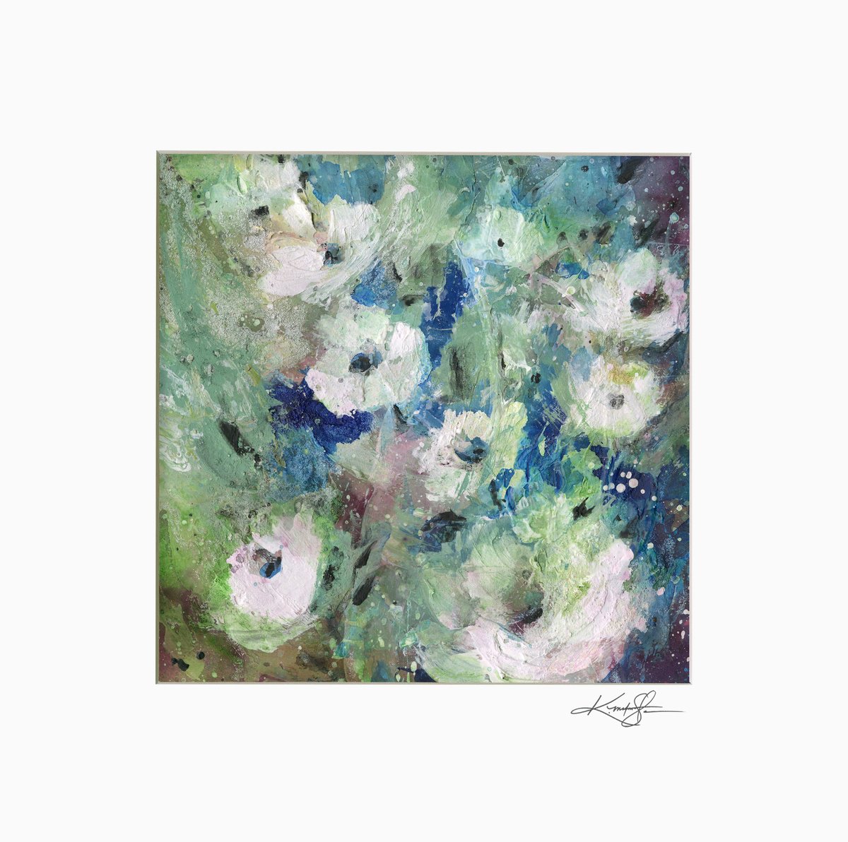 Floral Delight 65 - Textured Floral Abstract Painting by Kathy Morton Stanion by Kathy Morton Stanion