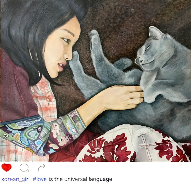 Korean Girl Love Is The Universal Language Girl Artfinder