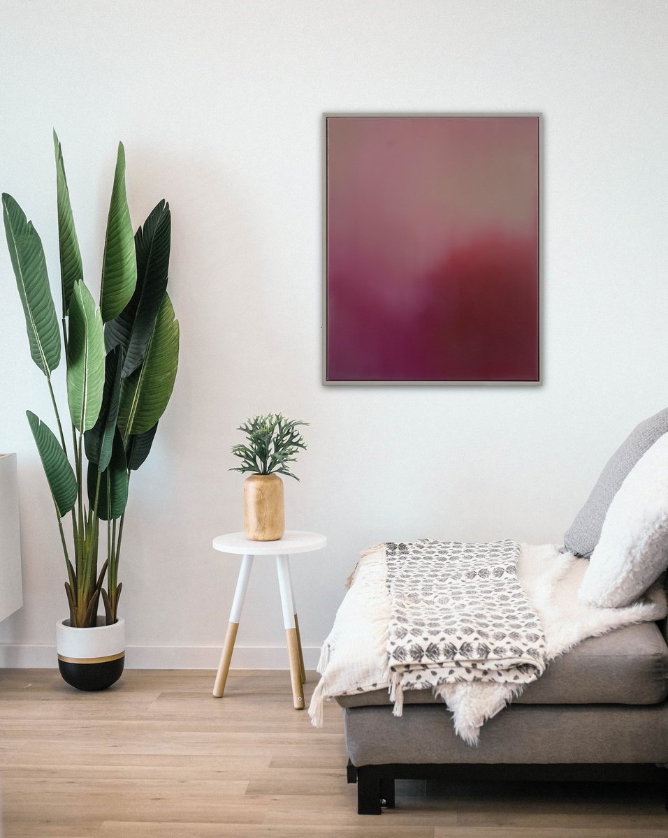 Organic Abstract Oil Painting By Nicole Rose, 25 X 31", The Reunion, Original Artwork