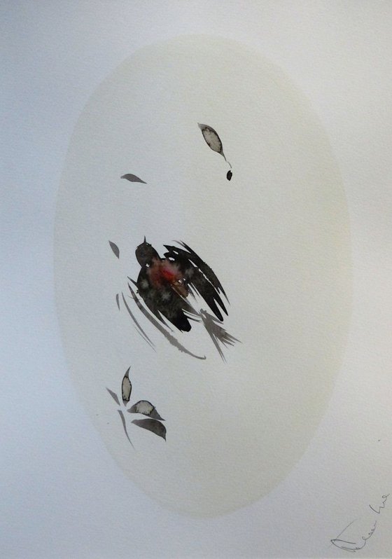 Birds of Carros #7, 29x42 cm