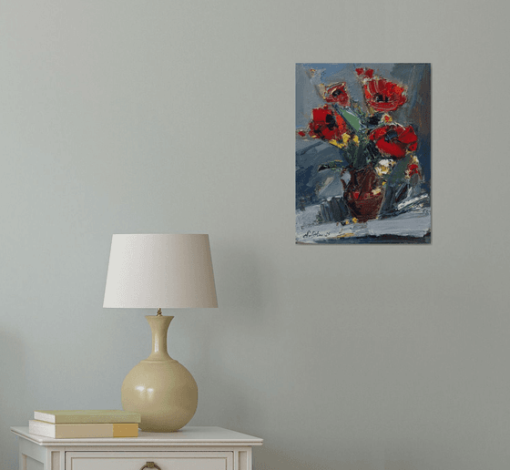 Poppies in Flame