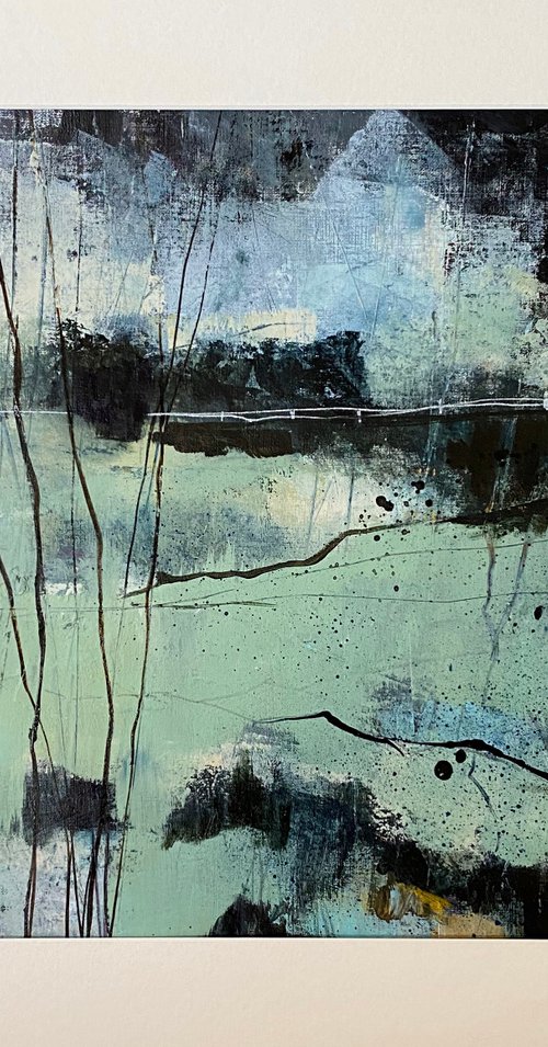 Birch Twigs and Fence Posts by Kirsten Elswood