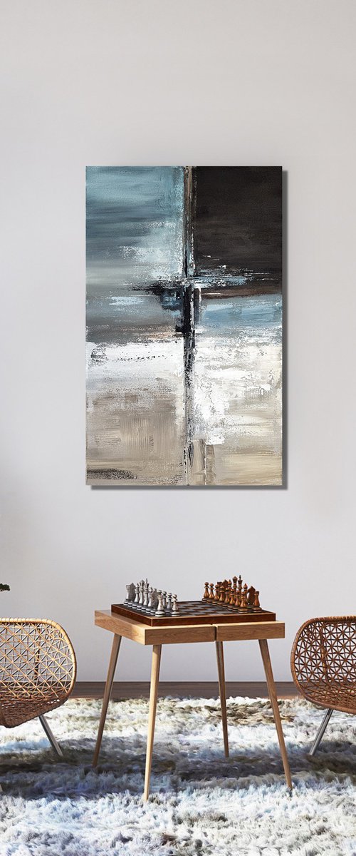 Minimalist-Perfection in Blue and Beige by Tatiana Malinovscaia