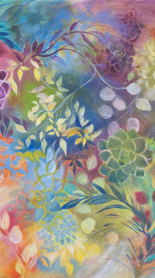 Aqua Foliage Fun by Eliry Arts