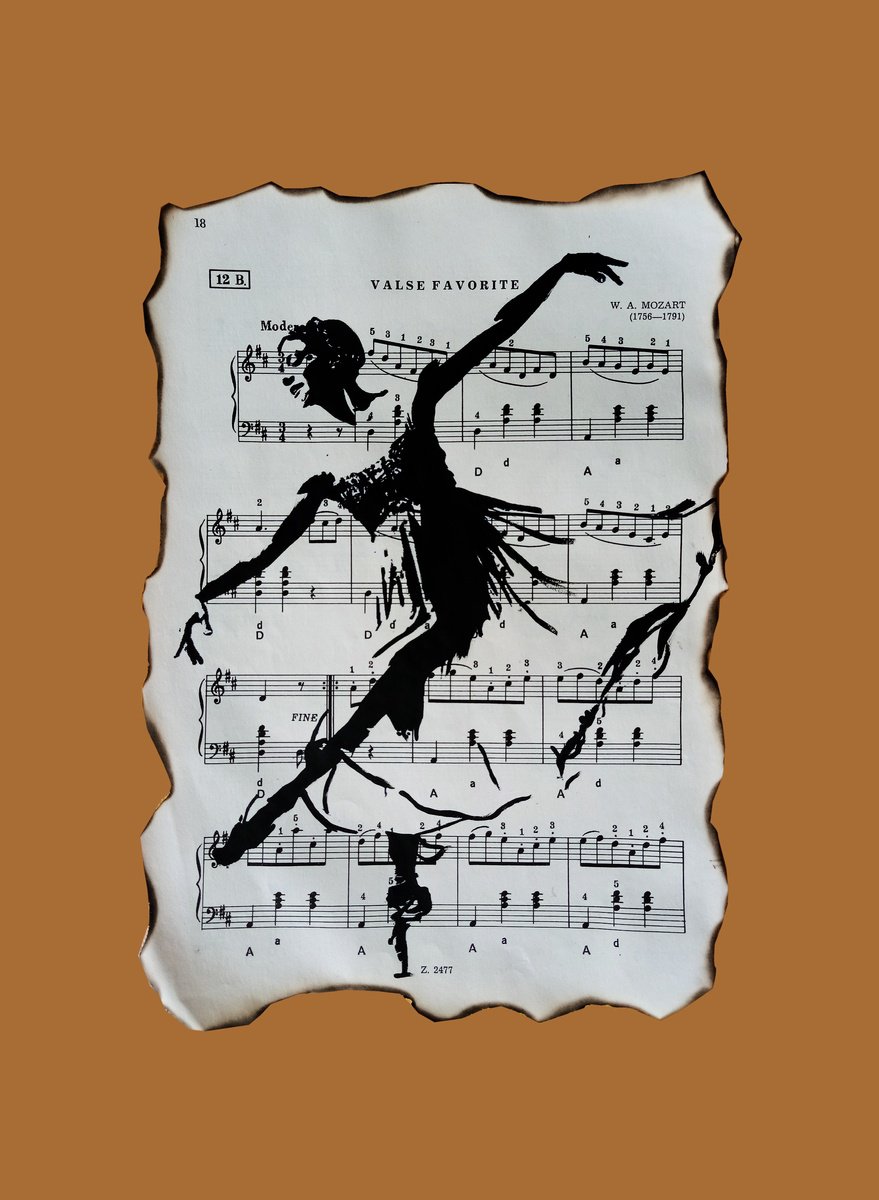 Abstract Portrait Drawing By Simona Tsvetkova, 12 X 16", Muse 15, Original Artwork