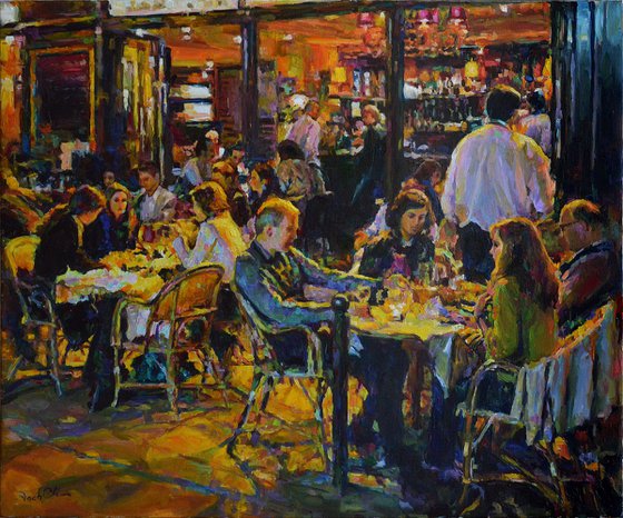 Evening at the Café