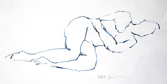Study of a female Nude - Life Drawing No 526