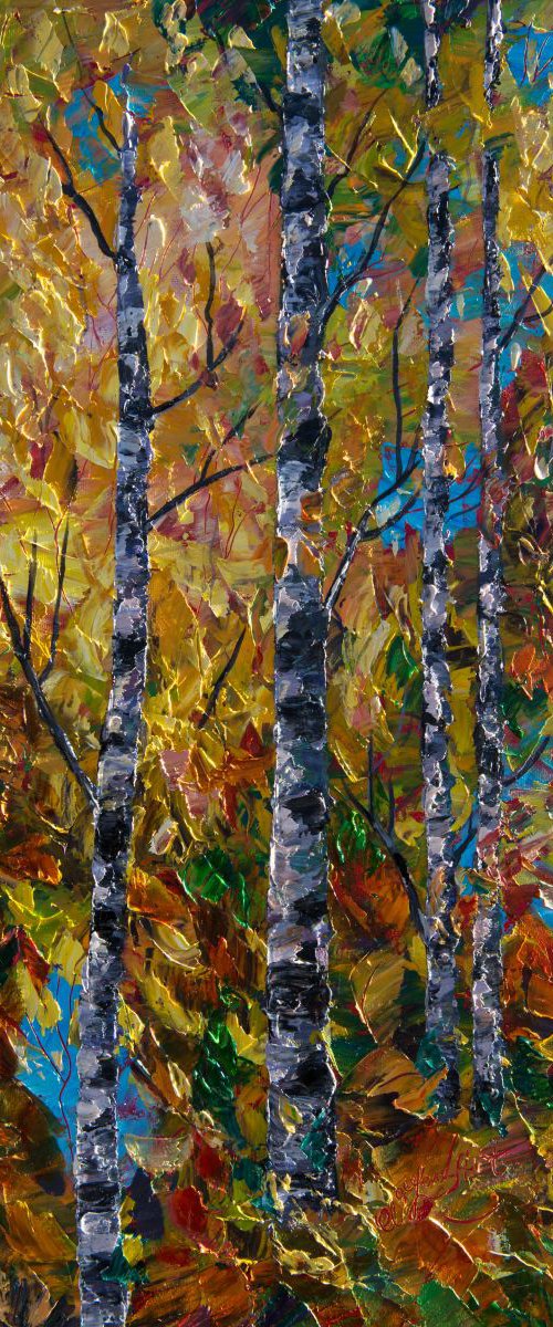 Aspens - IV (Reserved for Christy) by Lena Owens at OLena Art