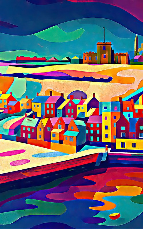 Whitby Old Town by Paul Berriff OBE