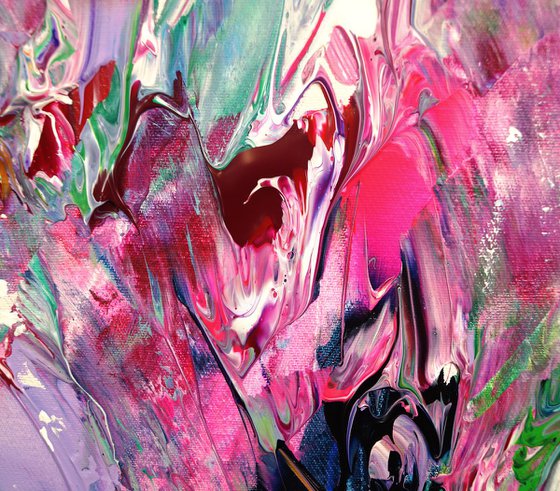 Pink Turquoise Flowery L 1