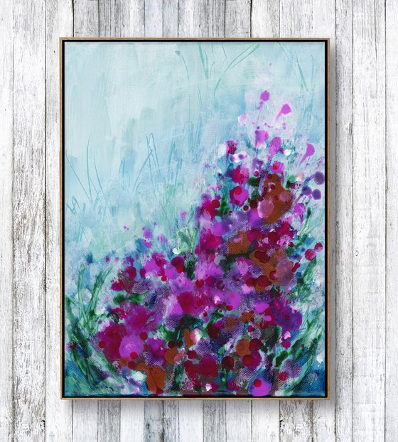 Candy Flourish - Flower Painting  by Kathy Morton Stanion