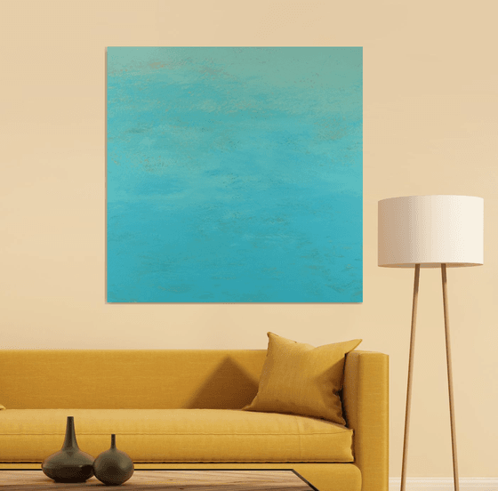 Robins Egg Blue - Modern Abstract Expressionist Seascape