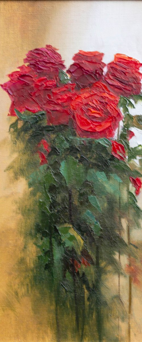 RED ROSES by Oleksii Vylusk