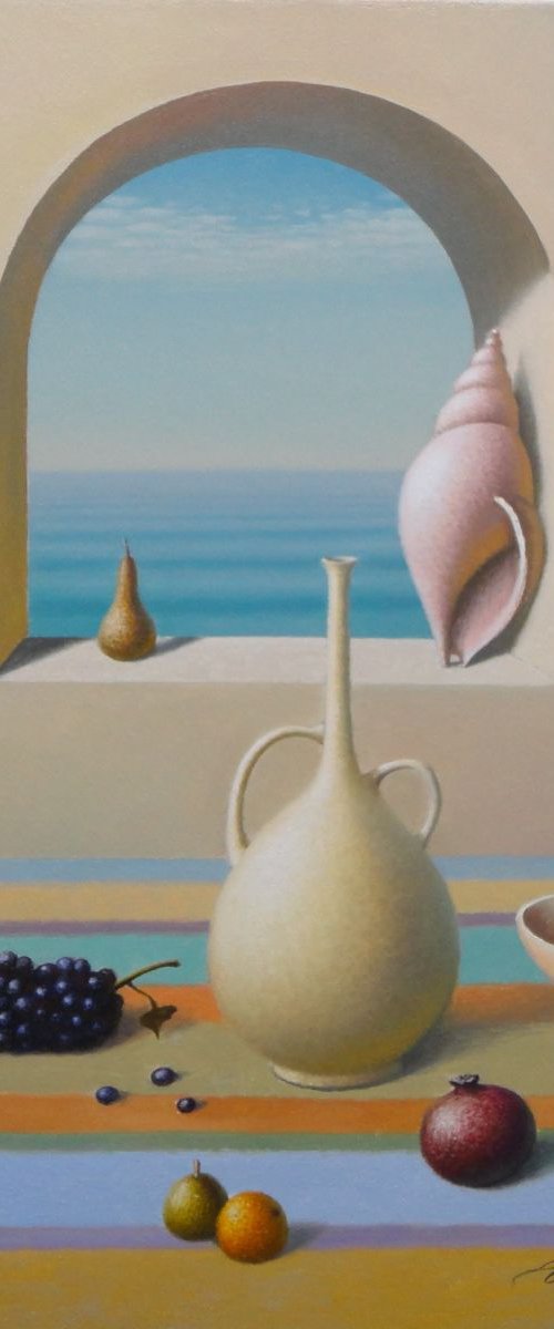 Waves at the Sea 17"x13" by Evgeni Gordiets