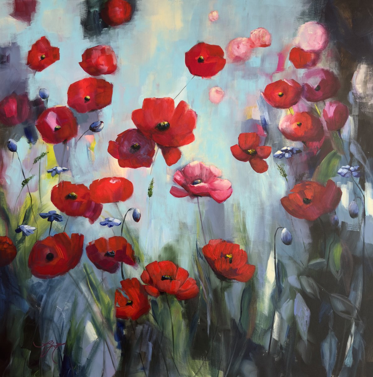 Poppies Land 12 by Sandra Gebhardt-Hoepfner