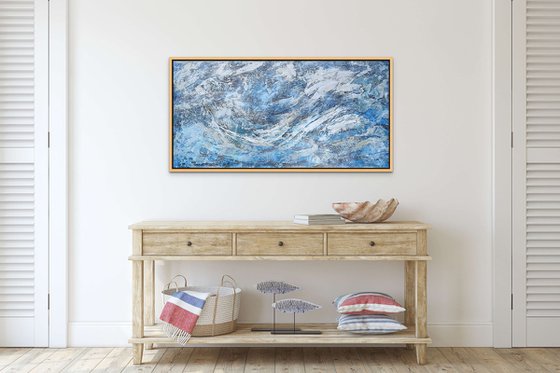 OCEAN WAVES. Abstract Seascape, Coastal Art