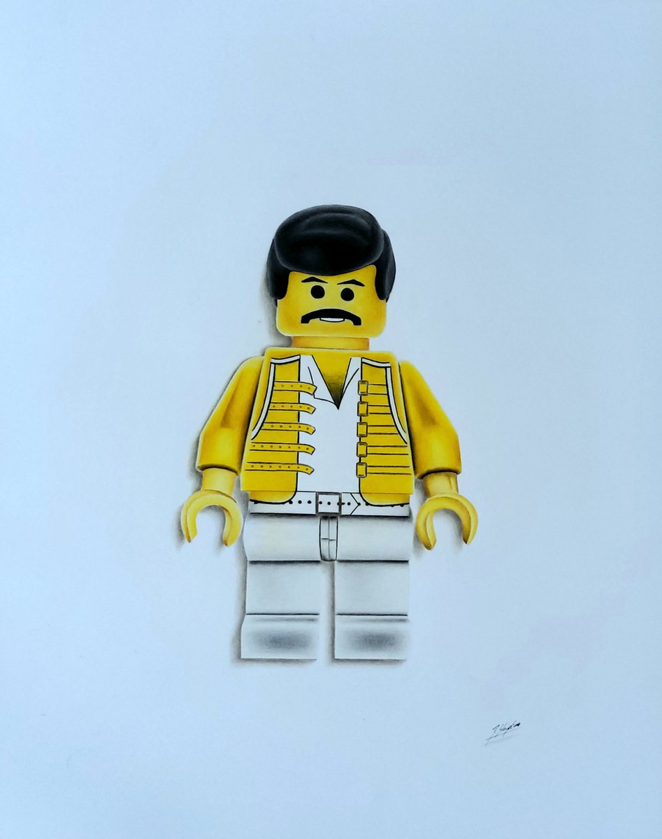 Urban And Pop Portrait Pencil Drawing By Daniel Shipton, 16 X 20, I Want To Break Free, Original Artwork