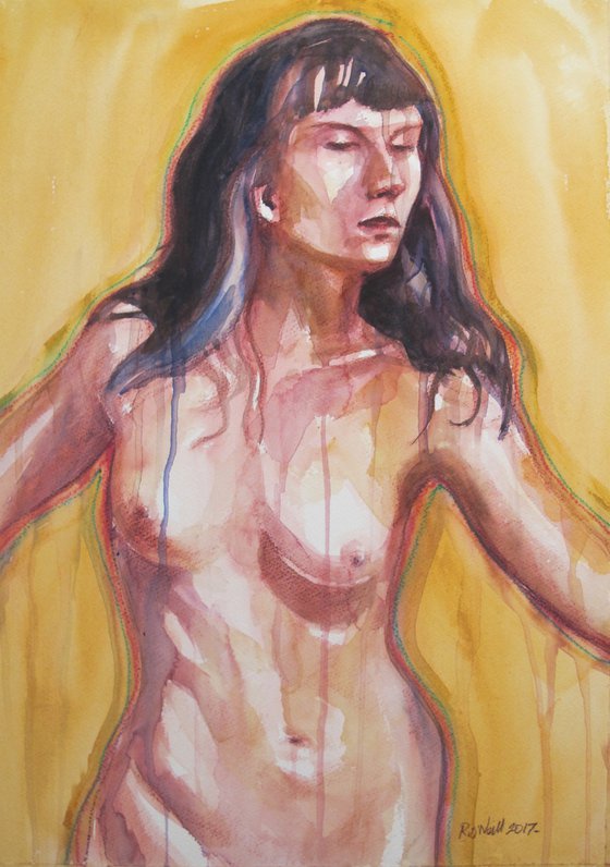 standing female nude