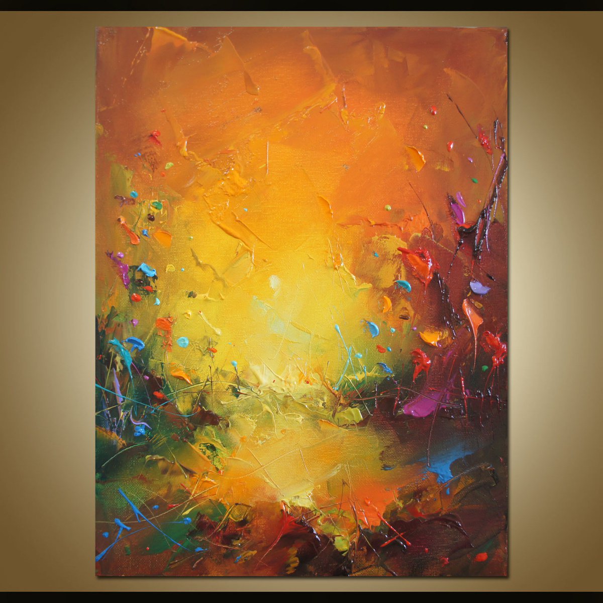 Sunny fields, Landscape Painting by Stanislav Lazarov