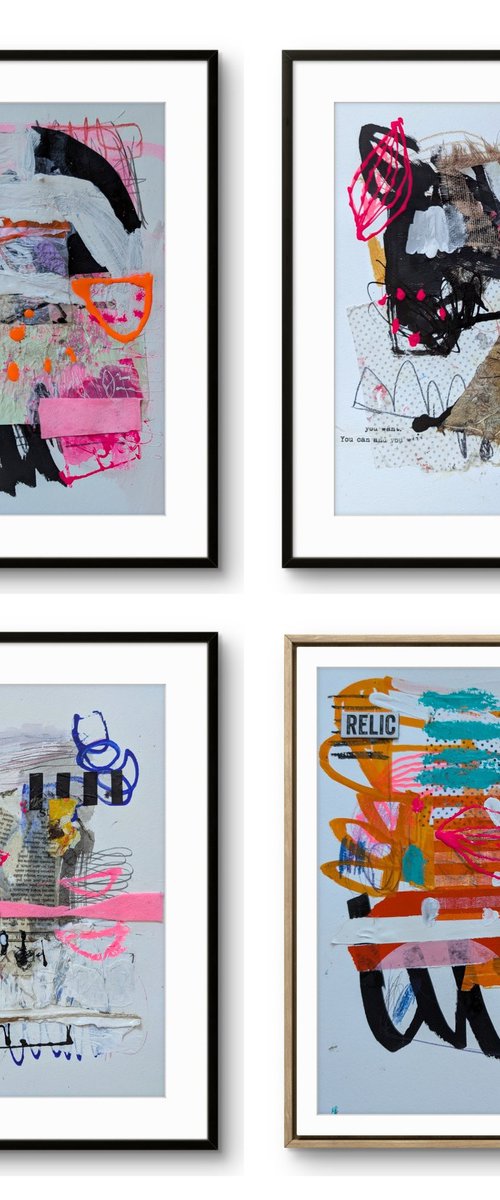 Untitled 1028- set of 4 by Jenny Furman