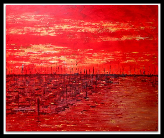 Lymington Harbour Sunset.