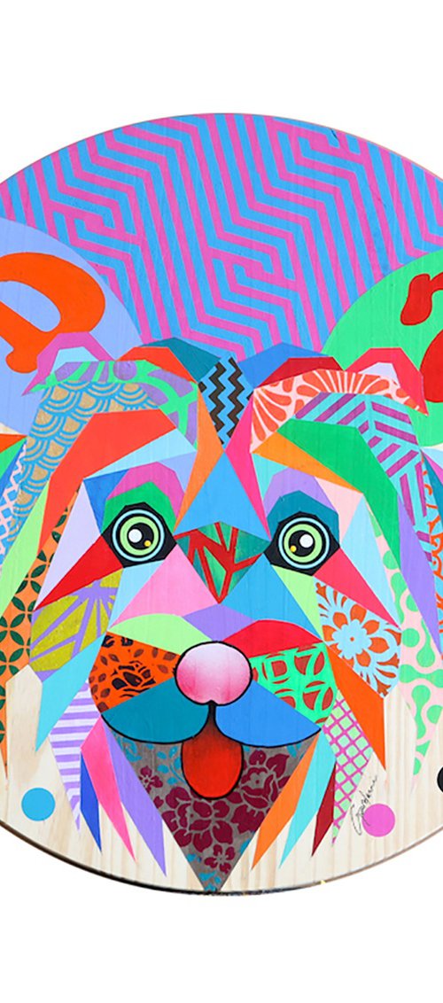 Fun Yorkshire – Original on wood panel by Gardani Art